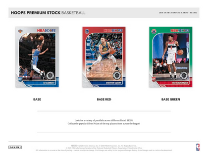 2019-20 Panini Hoops Premium Stock Cartes Basketball NBA 6-Pack Blaster Box Panini