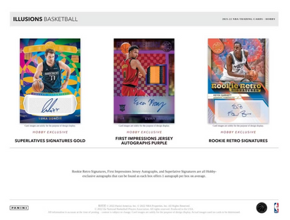 2021-22 Panini ILLUSIONS Cartes Basketball NBA Blaster Box