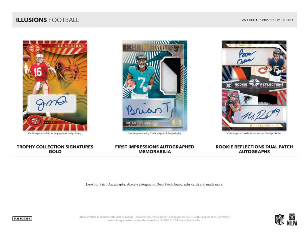 2024 Panini ILLUSIONS Cartes Football NFL Méga Box Panini