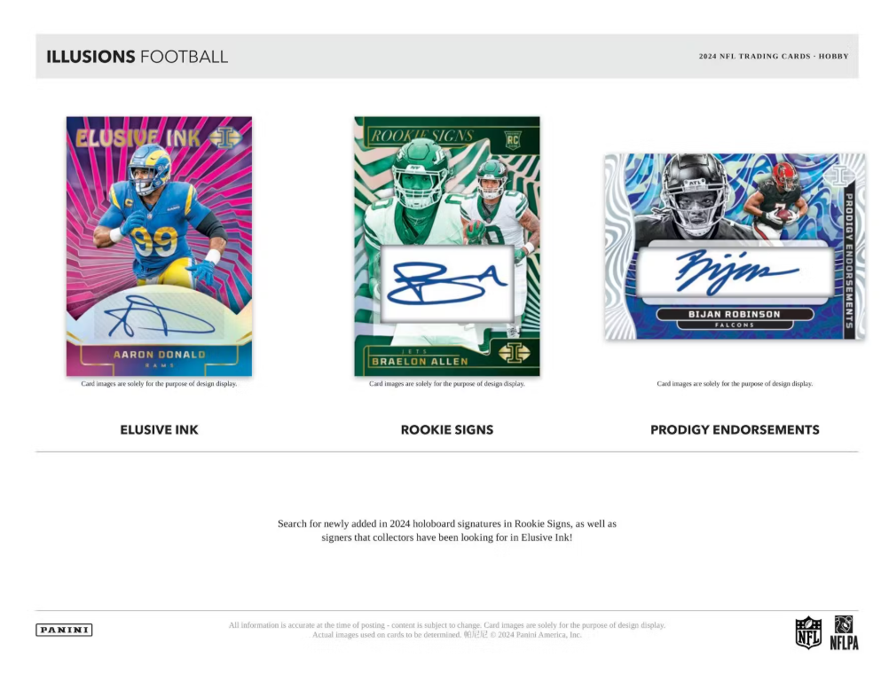 2024 Panini ILLUSIONS Cartes Football NFL Méga Box Panini