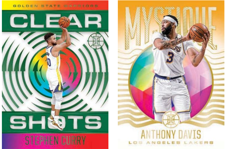 2020-21 Panini Illusions Cartes Basketball NBA Méga Box (Sapphire and Yellow Parallels)