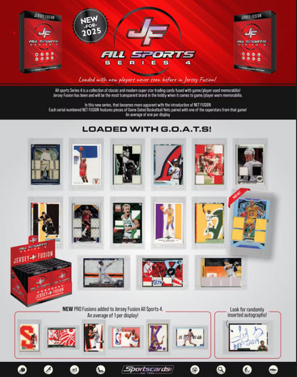 2025 Jersey Fusion All Sports Series 4 Hobby Pack JERSEY FUSION