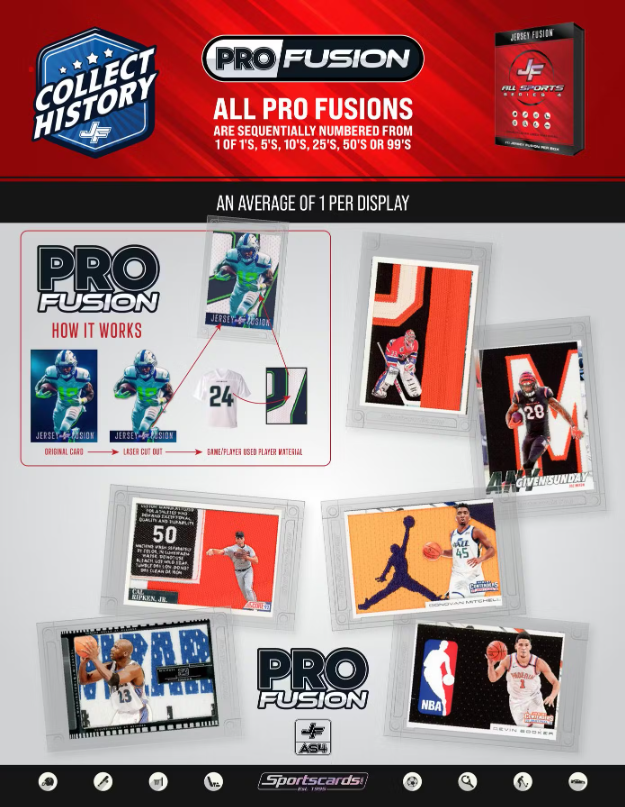 2025 Jersey Fusion All Sports Series 4 Hobby Pack JERSEY FUSION