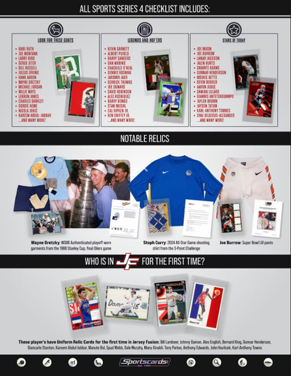 2025 Jersey Fusion All Sports Series 4 Hobby Pack JERSEY FUSION