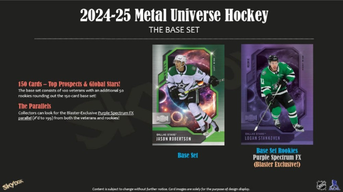 2024-25 Upper Deck Skybox Metal Universe Cartes Hockey NHL Blaster Box Upper Deck