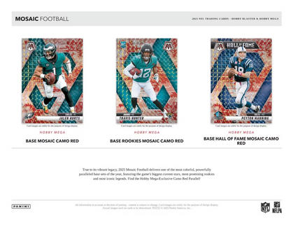 2025 Panini Mosaic Cartes Football NFL Hobby Blaster Box