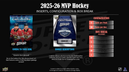 2025-26 Upper Deck MVP  Cartes Hockey NHL Hobby Box Upper Deck