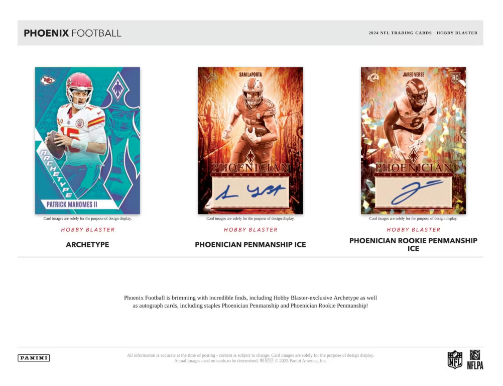2024 Panini PHOENIX Cartes Football NFL 6-Pack Blaster Box