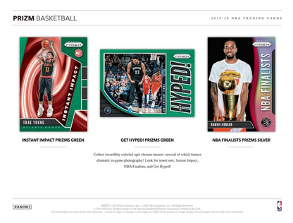 2019-20 Panini Prizm Cartes Basketball NBA Blaster Box