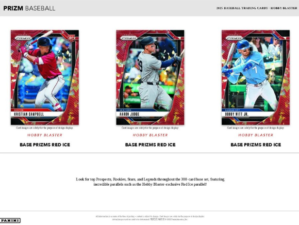 2025 Panini Prizm Cartes Baseball MLB Blaster Box Panini