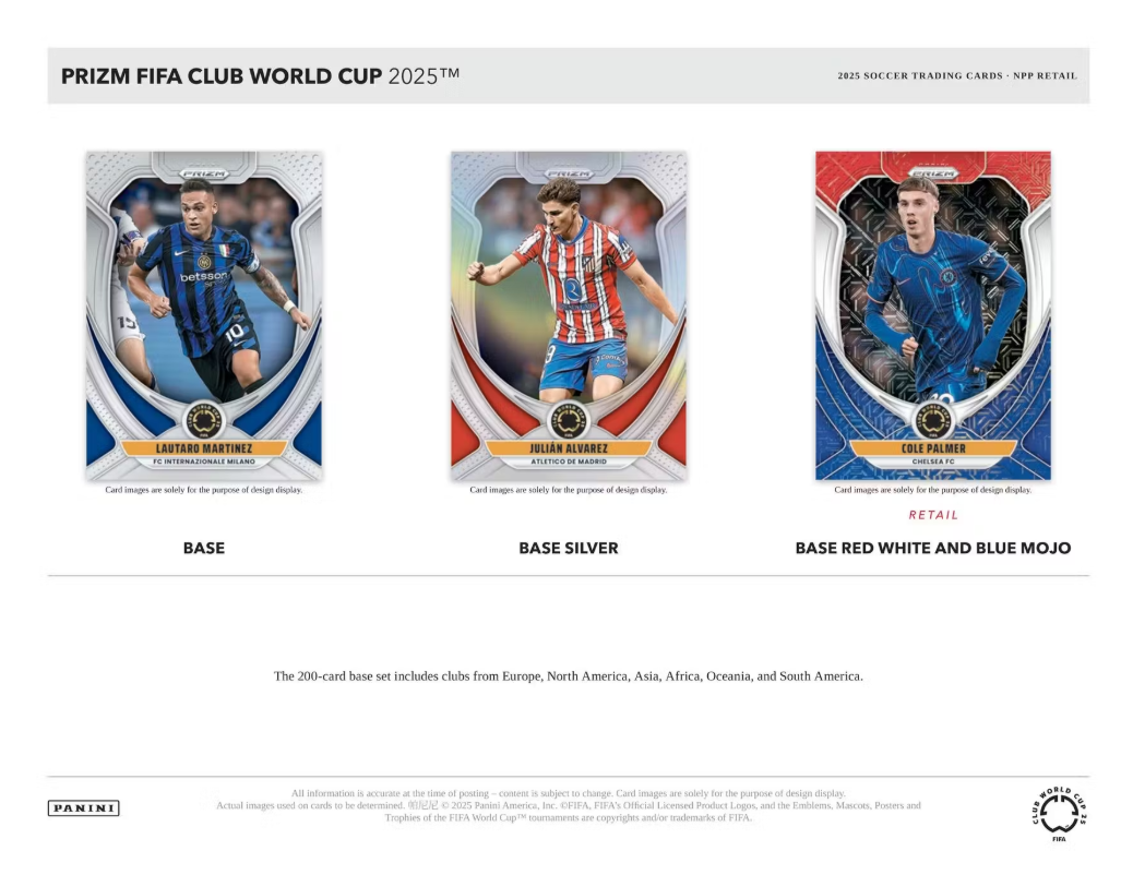 2025 Panini Prizm FIFA Club World Cup Cartes Soccer Blaster Box Panini