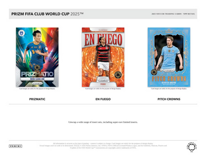 2025 Panini Prizm FIFA Club World Cup Cartes Soccer Blaster Box Panini