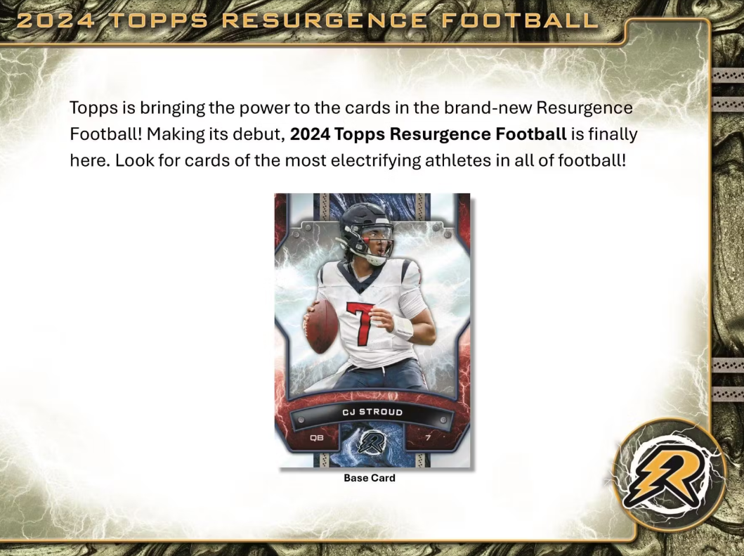 2024 Topps Resurgence Cartes Football NFL Méga Box Panini