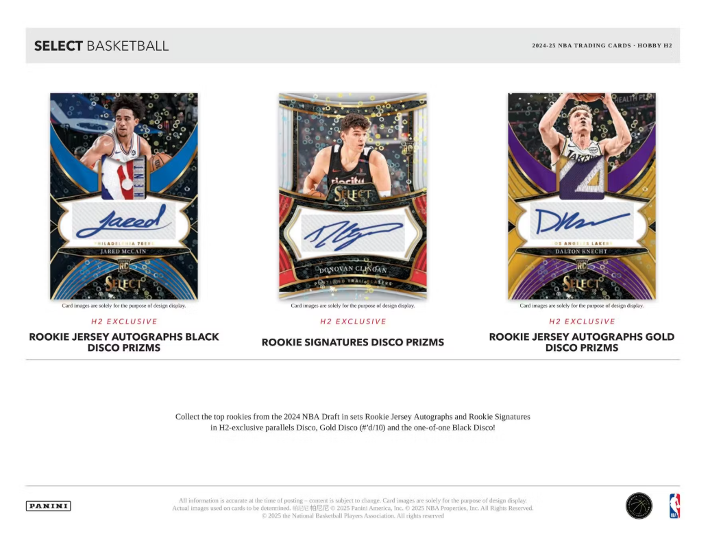 2024-25 Panini Select Cartes Basketball NBA Hobby H2 Box