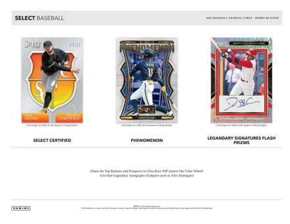2025 Panini Select Cartes Baseball MLB Hobby Blaster Box