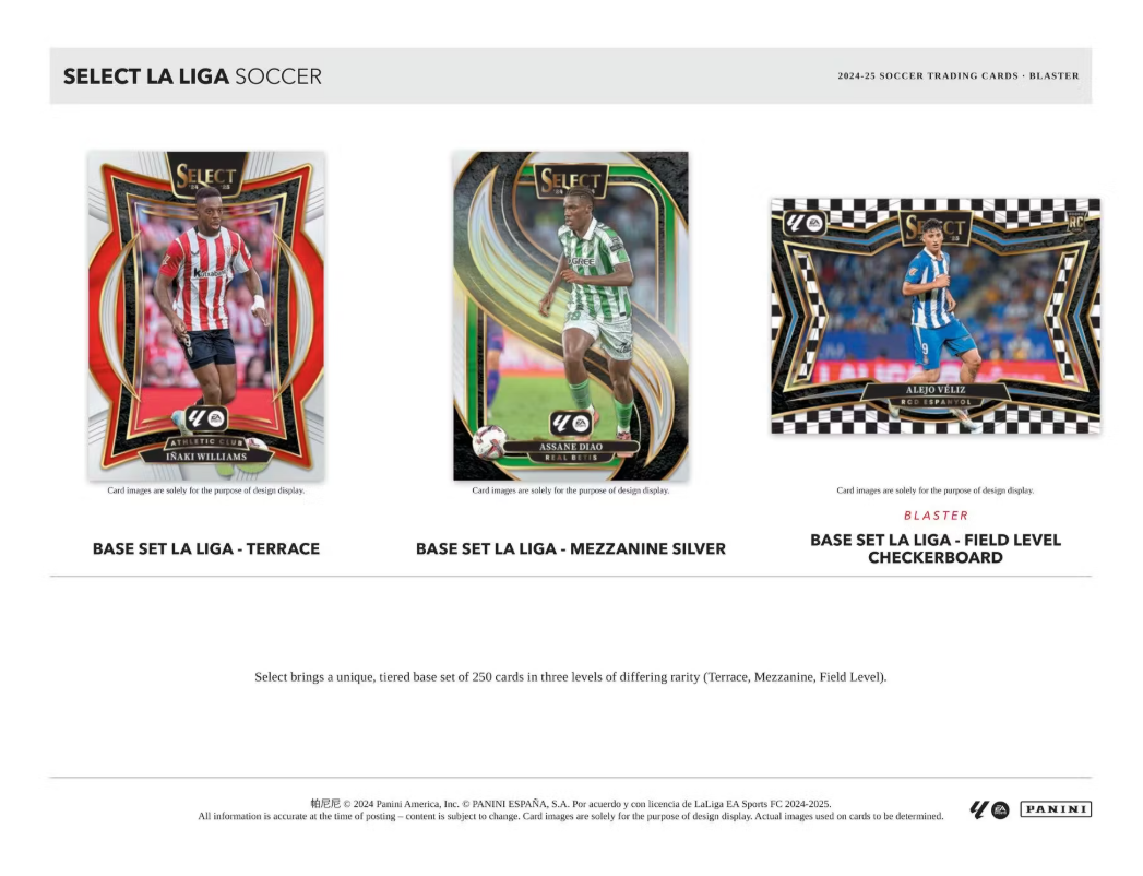 2024-25 Panini Select La Liga Cartes Soccer Blaster Box Panini