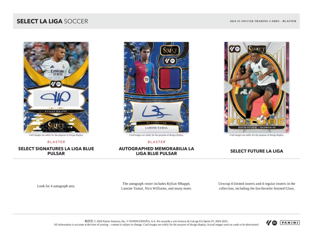 2024-25 Panini Select La Liga Cartes Soccer Blaster Box Panini