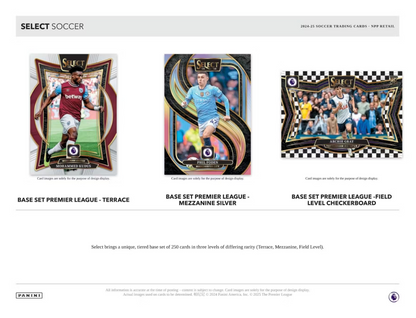2024-25 Panini Select Premier League EPL Cartes Soccer Méga Box Panini