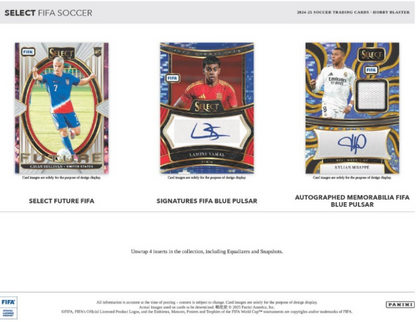2024-25 Panini Select FIFA Cartes Soccer Hobby Blaster Box Panini