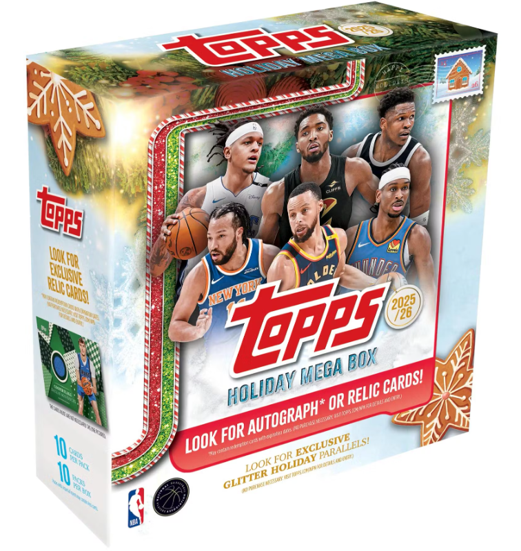 2025-26 Topps  Holiday Cartes Basketball NBA Méga Box ** PRECOMMANDE ** Topps