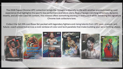 2026 Topps Chrome Cartes UFC Blaster Box
