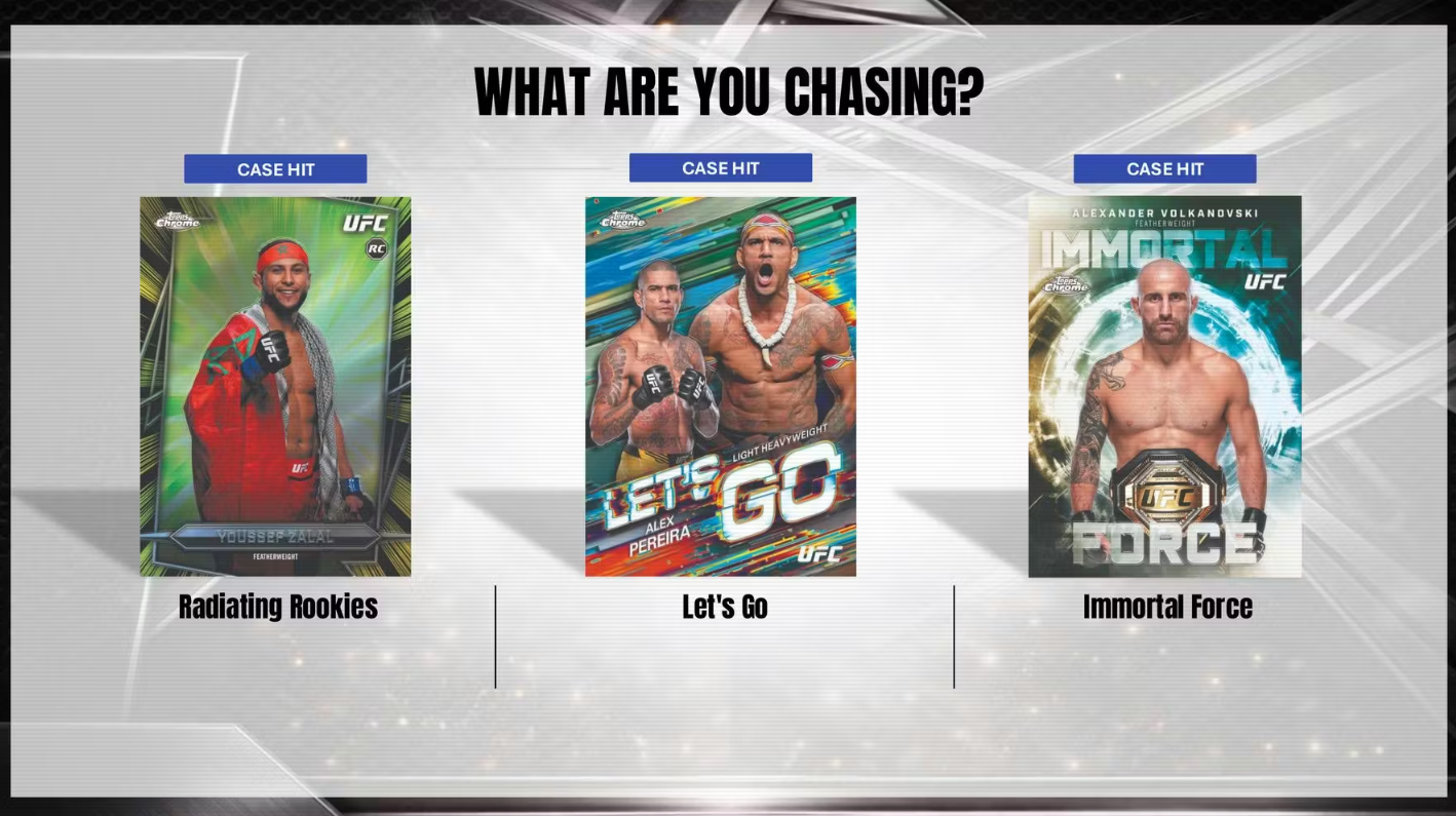 2026 Topps Chrome Cartes UFC Blaster Box