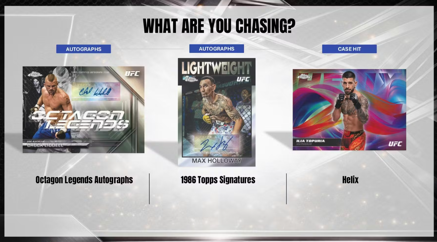 2026 Topps Chrome Cartes UFC Blaster Box