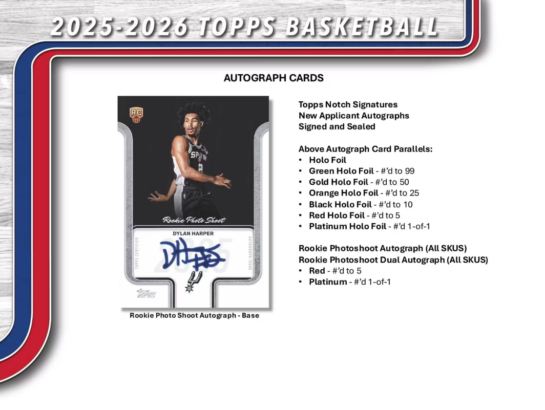 2025-26 Topps Cartes Basketball NBA Blaster Box ** PRECOMMANDE ** Topps