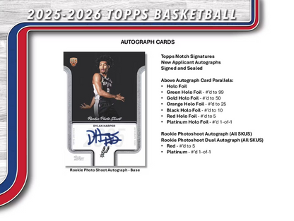 2025-26 Topps Cartes Basketball NBA Blaster Box ** PRECOMMANDE ** Topps
