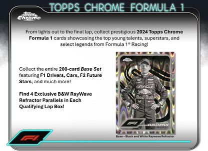 2024 Topps Chrome F1 Cartes Formula 1 Qualifying Lap Hobby Box Topps