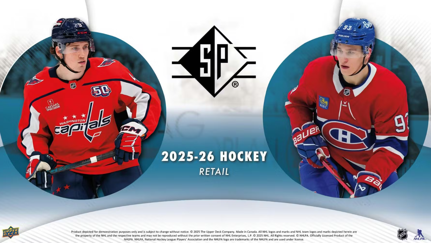 2025-26 Upper Deck SP Cartes Hockey NHL Blaster Box