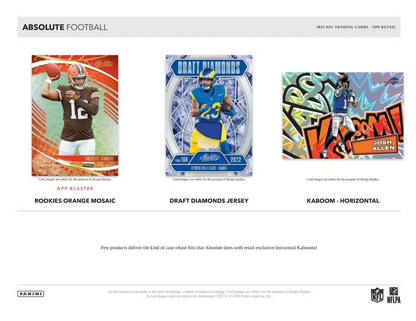 2025 Panini Absolute Cartes Football NFL Blaster Box