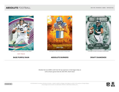 2025 Panini Absolute Cartes Football NFL Blaster Box