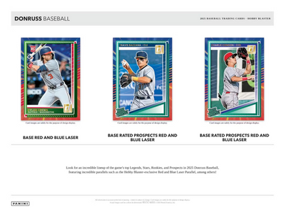 2025 Panini Donruss Cartes Baseball MLB Hobby Blaster Box Panini