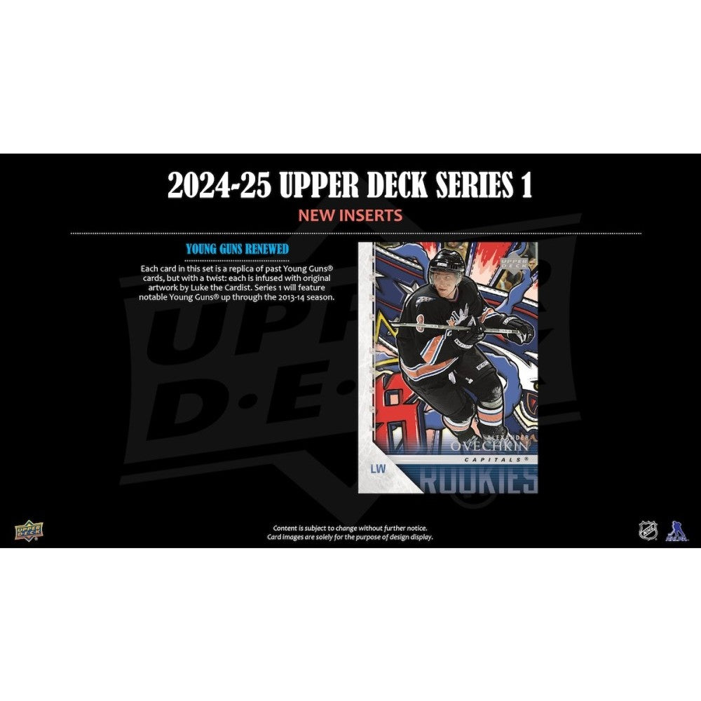 2024-25 Upper Deck Series 1 Tin Cartes Hockey NHL Upper Deck