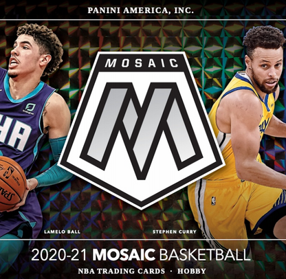 2020-21 Panini Mosaic Cartes Basketball NBA Blaster Box ( Orange Fluorescent Prizms)