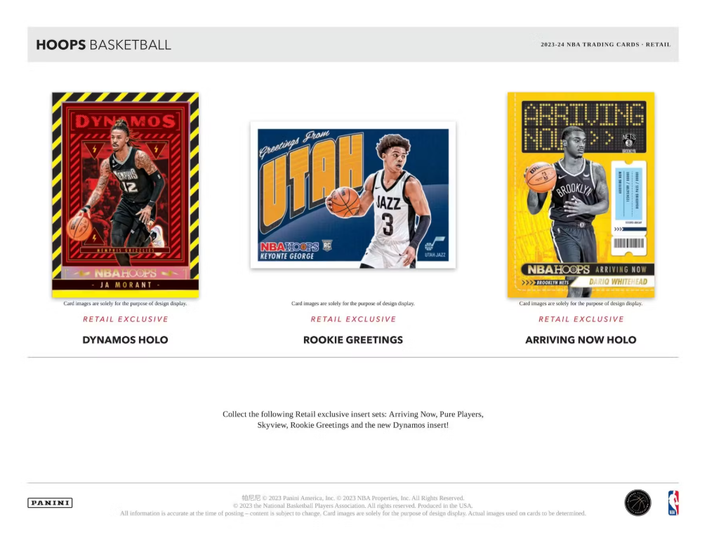2023-24 Panini HOOPS Cartes Basketball NBA 6-Pack Blaster Box