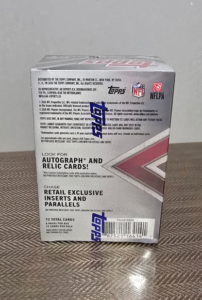 2026 Topps Flagship Cartes Football NFL Blaster Box