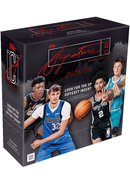 2025-26 Topps Signature class Cartes Basketball NBA Méga Box