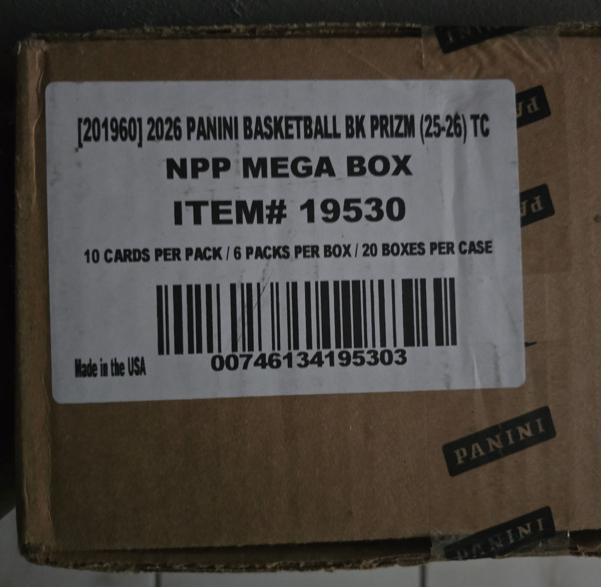 2025-26 Panini Prizm Cartes Basketball NBA Méga Box CASE (Red Ice Prizms!)