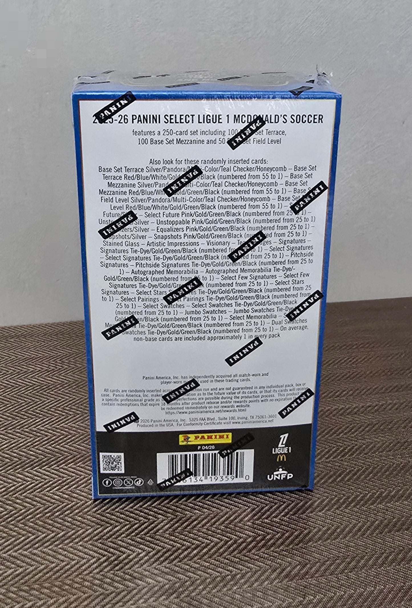 2025-26 Panini Select Ligue 1 Cartes Soccer International H2 Box