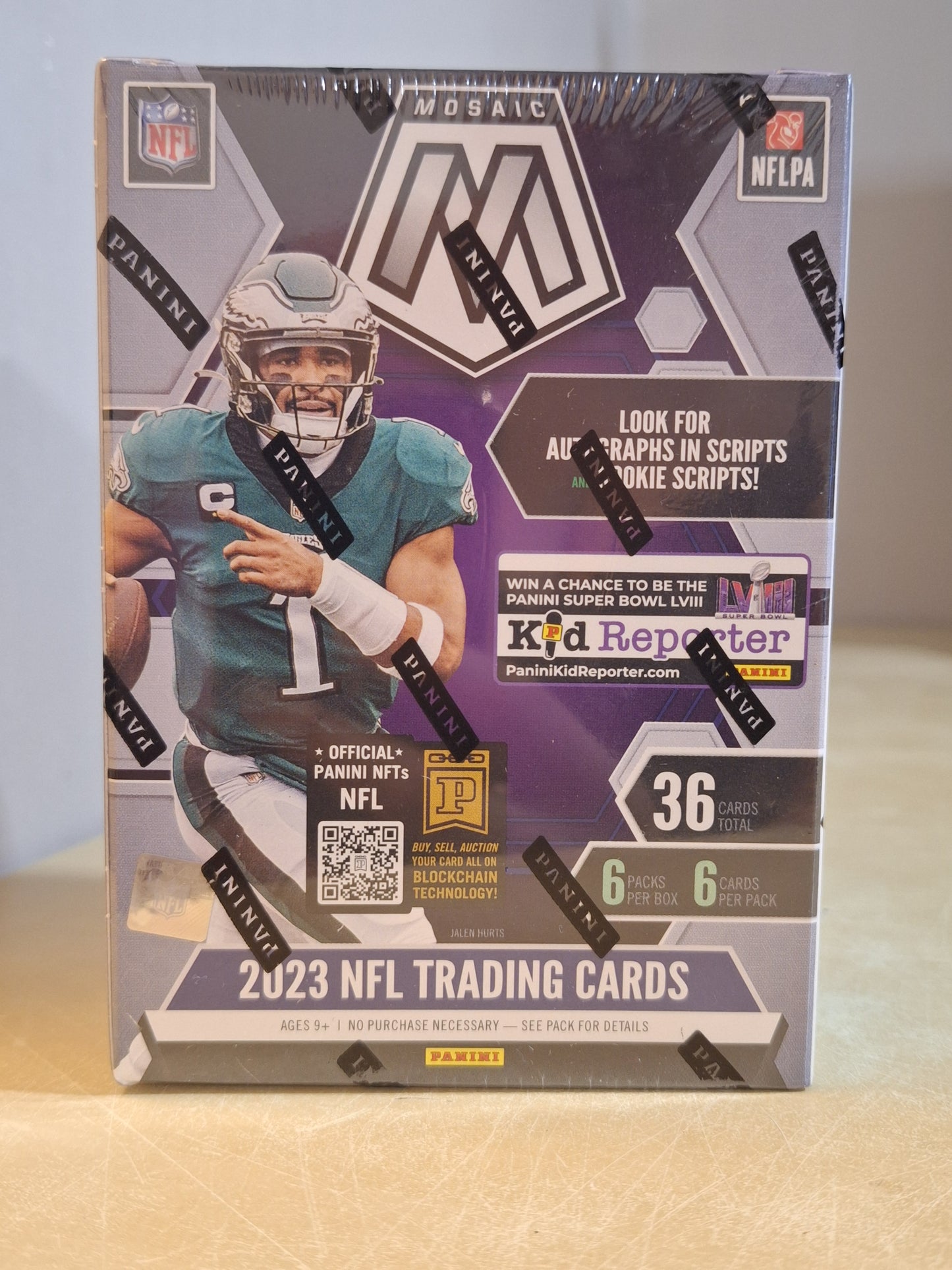 2023 Panini Mosaïc Cartes Football NFL Hobby Blaster Box ( Mosaïc Red Parallels )