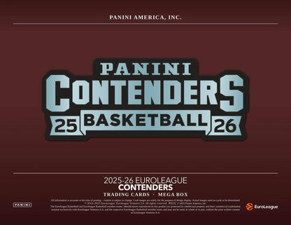 2025-26 Panini Contenders EuroLeague Cartes Basketball NBA Méga Box