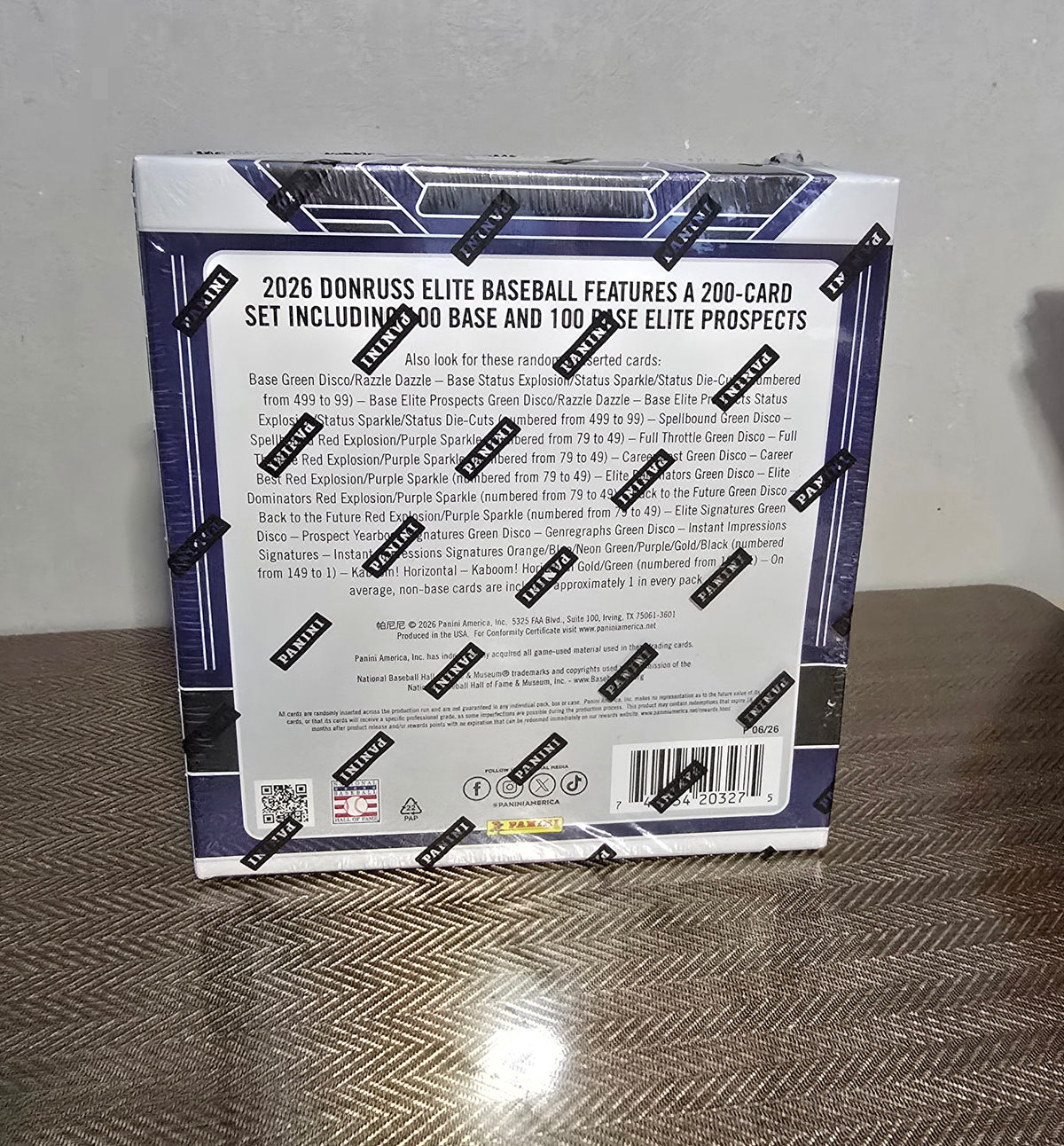 2026 Panini Elite Cartes Baseball MLB Méga Box