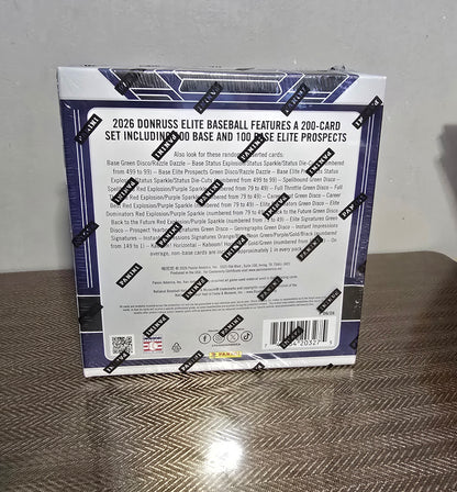 2026 Panini Elite Cartes Baseball MLB Méga Box