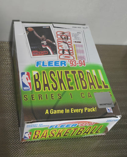 1993-94 Fleer Series 1 Cartes Basketball NBA Hobby Pack