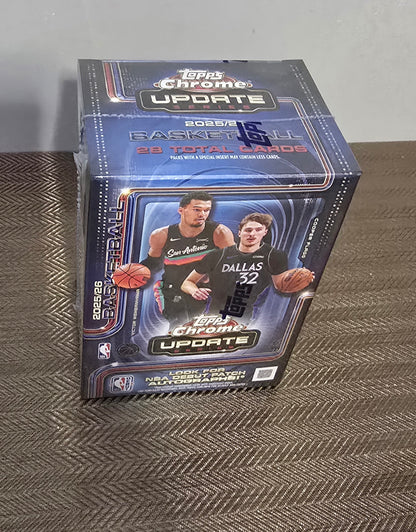 2025-26 Topps Chrome Update Series Cartes Basketball NBA Blaster Box