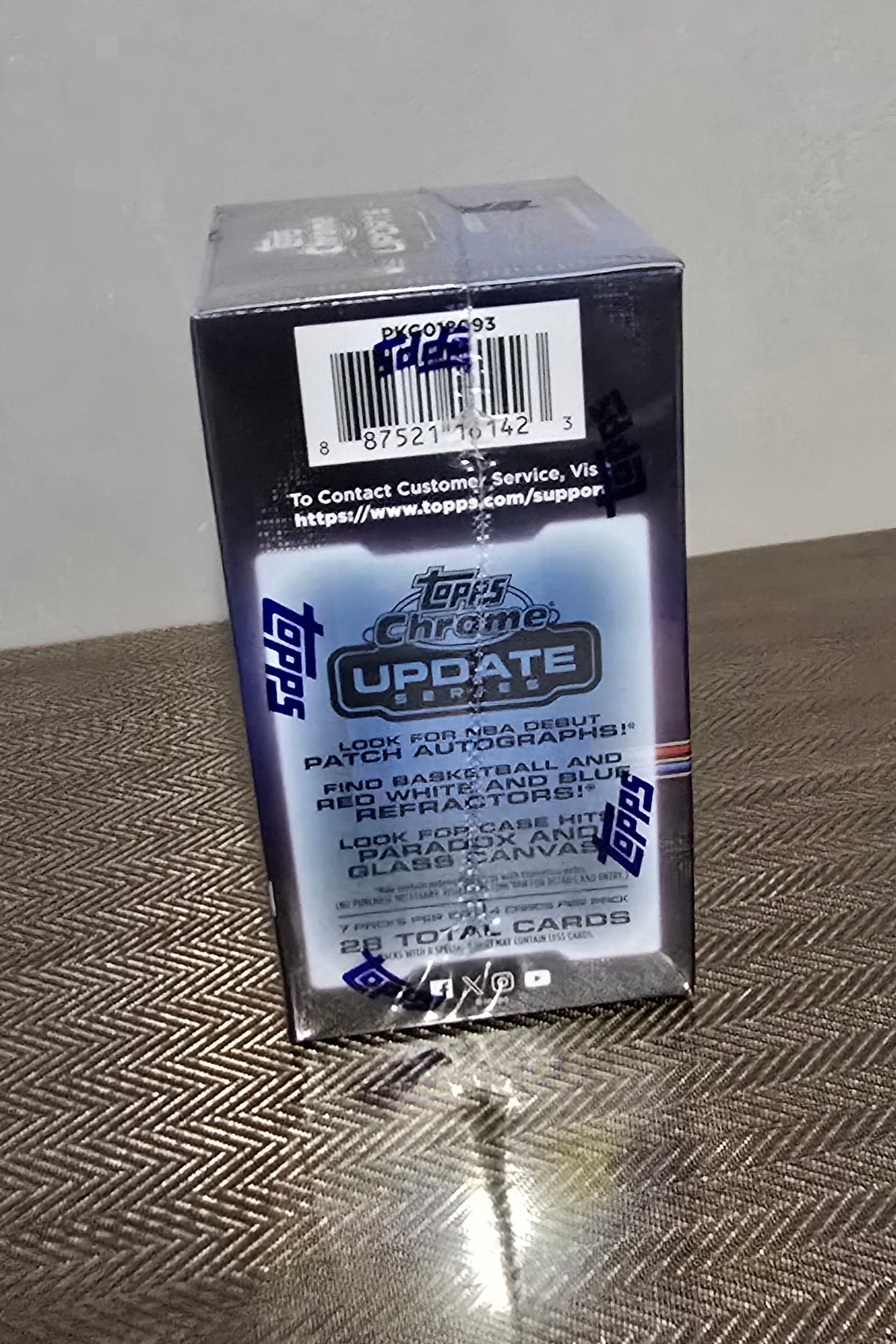 2025-26 Topps Chrome Update Series Cartes Basketball NBA Blaster Box