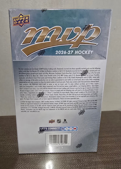 2026-27 Upper Deck MVP  Cartes Hockey NHL Hobby Box