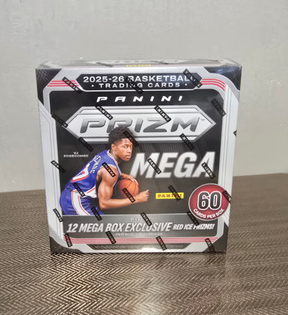 2025-26 Panini Prizm Cartes Basketball NBA Méga Box (Red Ice Prizms!)